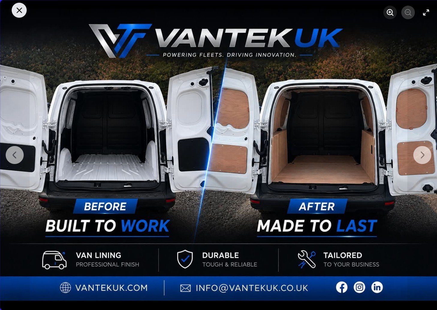 VanTek commercial van ply lining installation